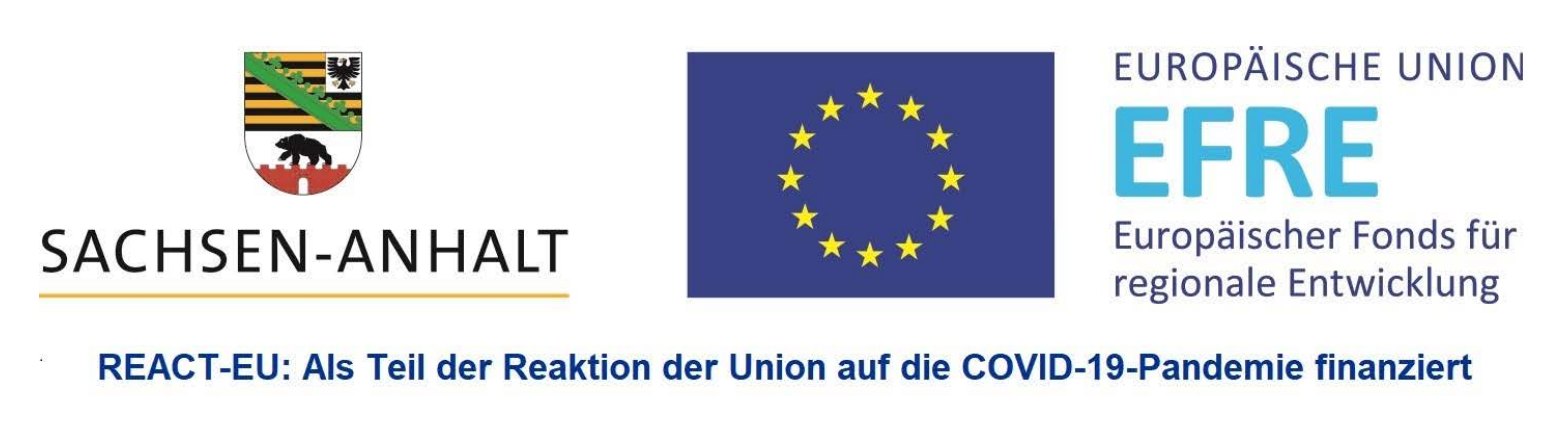 Bild: Logo Sachsen-Anhalt & Europäische EU / Förderungsinformation